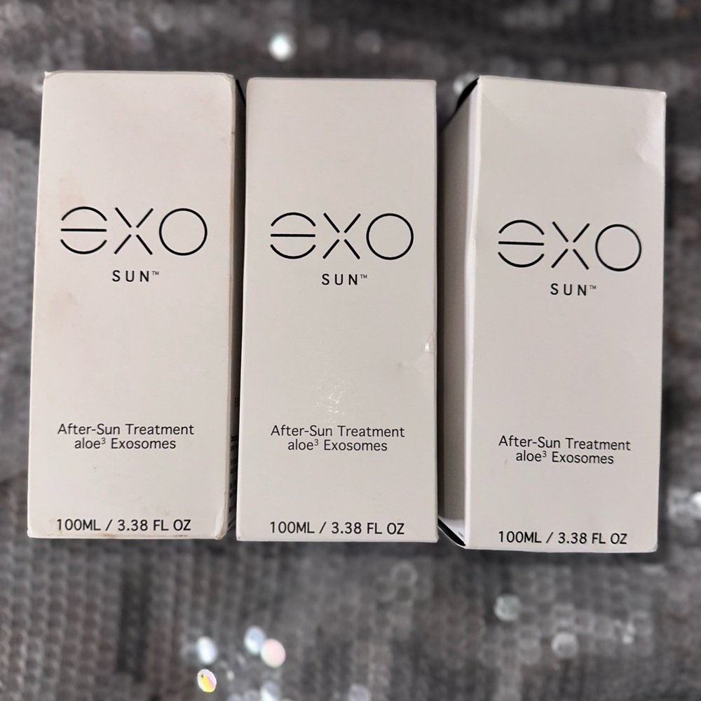 Exoceuticals EXO Sun After-Sun Treatment Aloe Exosomes. Set of 3! NWB